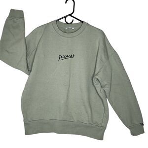 Zara Mens /Unisex 100% Cotton Picasso's Signature Collaboration Art Sweatshirt M